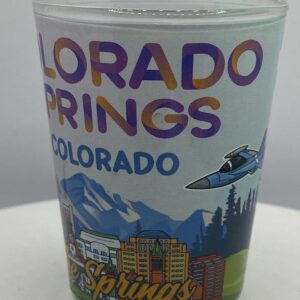 COLORADO SPRINGS Colorado SHOT GLASS 2 OZ.