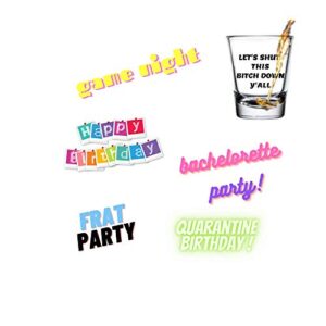 April's Got It Shot Glass -Funny Party Novelty- Instant Laughs |1.5 Ounce Cute Shot Glass Bold Black Print Birthday, Gag Gift , Bachelorette Party Accessory -Add Fun to Games - Women and Men