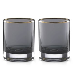 kate spade new york south street double old fashioned bar drinking glasses, set of 2