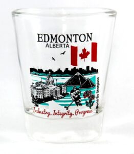edmonton alberta canada great canadian cities collection shot glass
