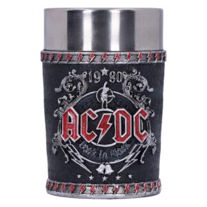 nemesis now officially licensed acdc back in black shot glass,8.5cm
