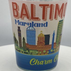 BALTIMORE Maryland SHOT GLASS 2 OZ.