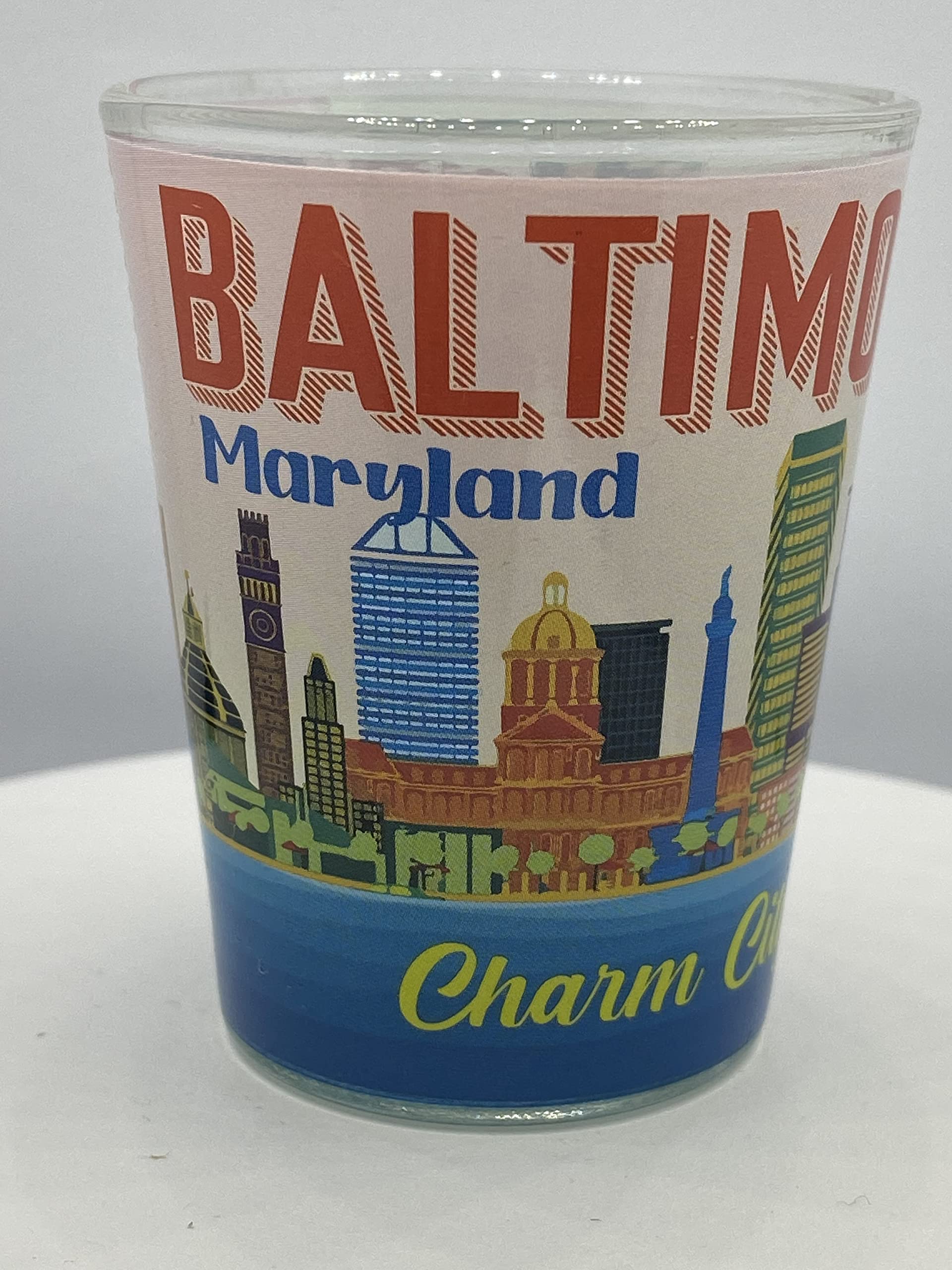 BALTIMORE Maryland SHOT GLASS 2 OZ.