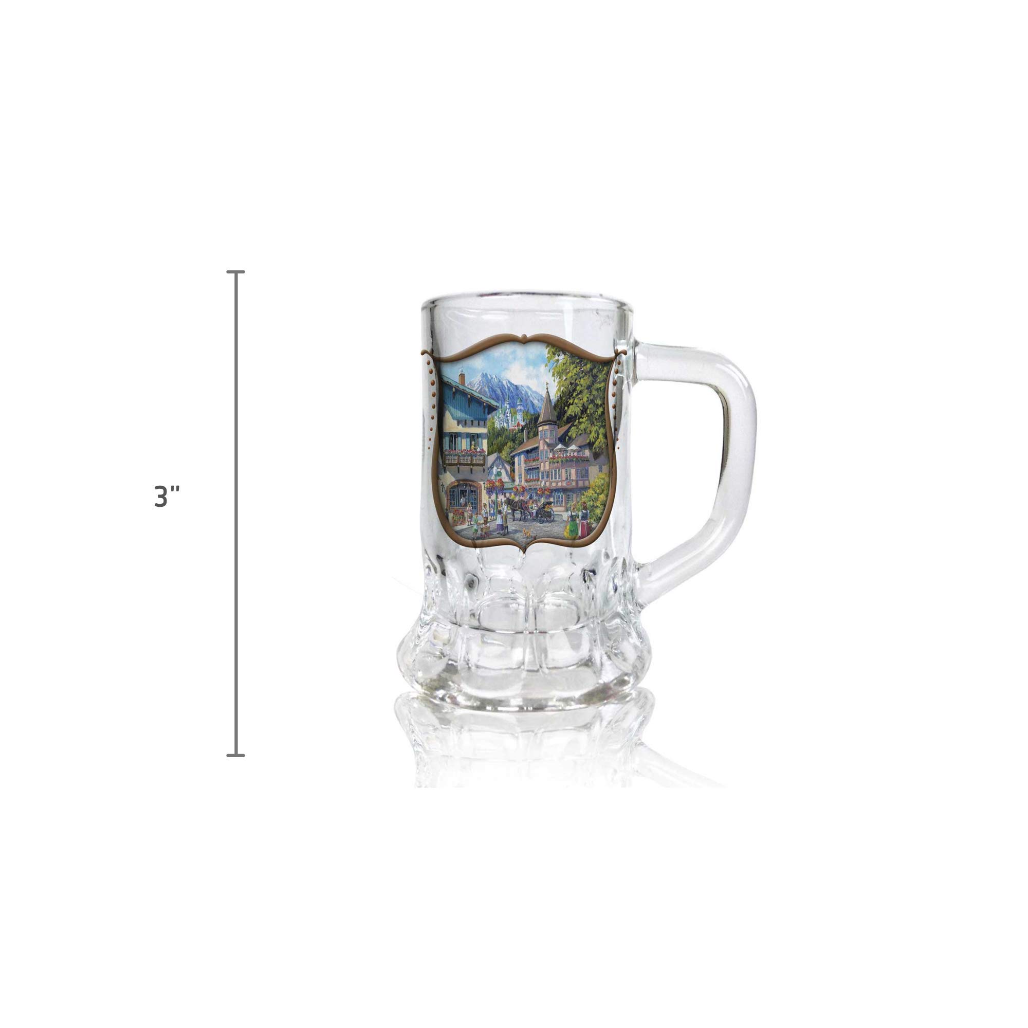 Essence of Europe Gifts E.H.G Dimpled Mug Glass Shot: German Summer