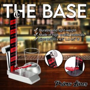 Primo Lines Hammer Shot Games for Adults - 1 Shot Glass and Hammer Shot Tower Bell, Gamble Guilt Free Party Game, Extraordinary Party Games for Adult, Perfect for Any Gatherings