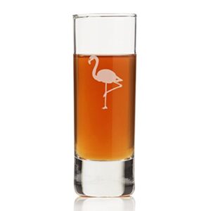 flamingo tall shot glass (set of 4)