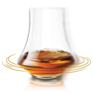 Final Touch Revolve Spinning & Rotating Spirits Tasting Glass for Whiskey, Gin, Rum, Tequila & Other Spirits (LFG4141)