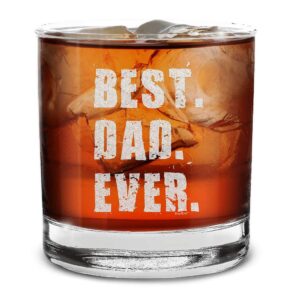 shop4ever® best. dad. ever engraved whiskey glass gift for dad