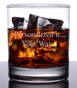 personalized rocks glass – whiskey glass | groomsmen or groomsman gift