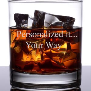 Personalized Rocks Glass – Whiskey Glass | Groomsmen or Groomsman Gift