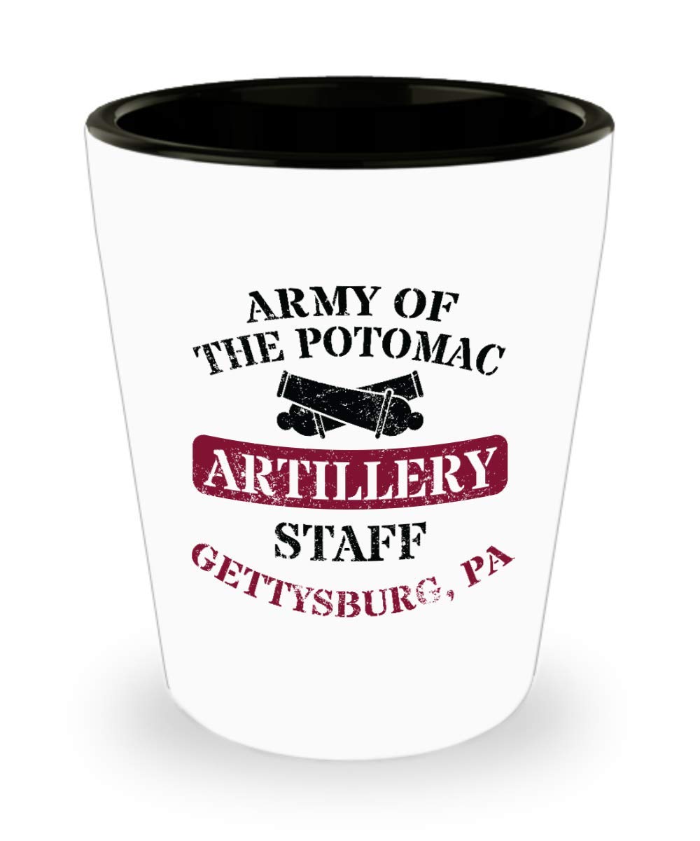 Civil War Army of the Potomac Battle of Gettysburg Shot Glass