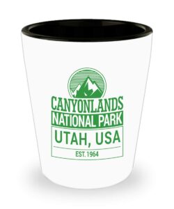 canyonlands national park shot glass utah souvenir
