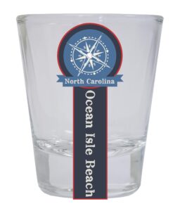 ocean isle beach north carolina nautical souvenir round shot glass