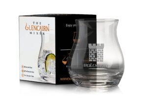 glencairn balvenie castle branded canadian whisky glass in gift carton