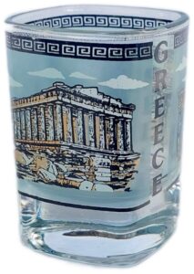 holyland souvenir new shot glass greek greece attica tequila glass greece acropolis parthenon