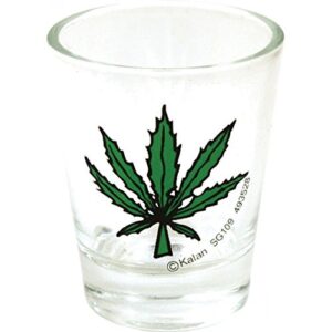 pot leaf shot glass