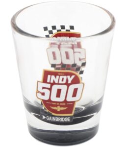 indy 500 boelter brands unisex shot glass souvenir, red,