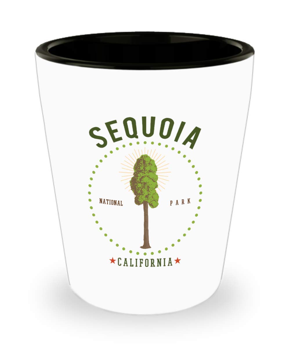 Sequoia National Park Shot Glass California Trees