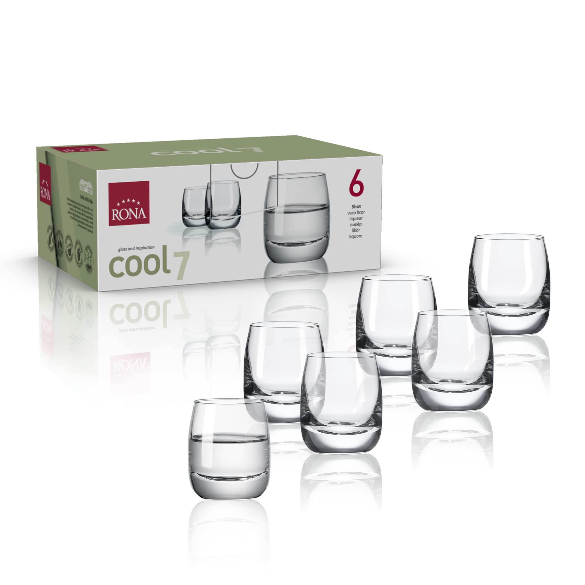 RONA Cool Shot Glass | 2 oz. | Set of 6 |