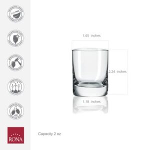 RONA Cool Shot Glass | 2 oz. | Set of 6 |