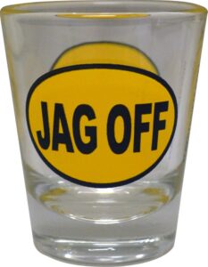 alberts gifts shot glass - jag off