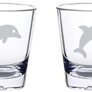 Alankathy Mugs shot glass set 1.5 oz (DOLPHIN)