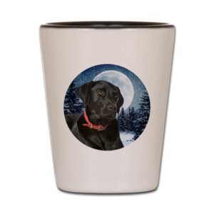 CafePress Black Lab Unique and Funny Shot Glass