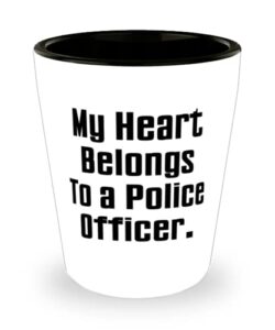 beautiful police officer, my heart belongs to a police officer, unique idea graduation from friends