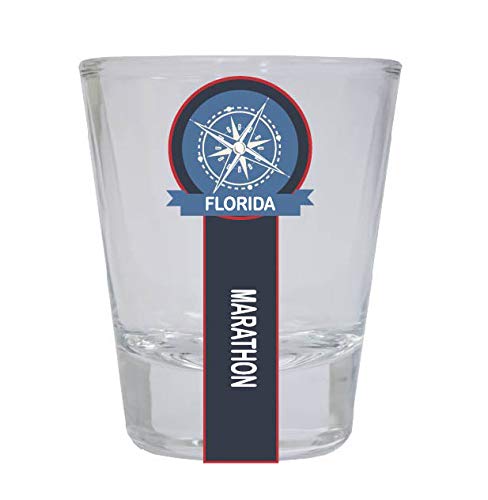 Marathon Florida Nautical Souvenir Round Shot Glass