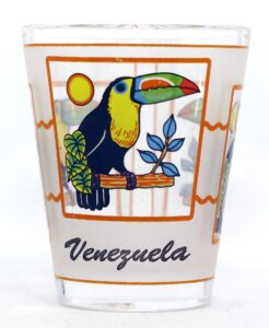 venezuela toucan shot glass