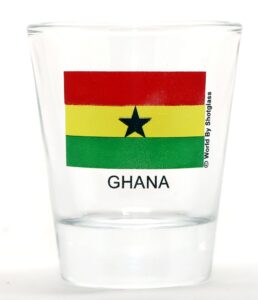 ghana flag shot glass