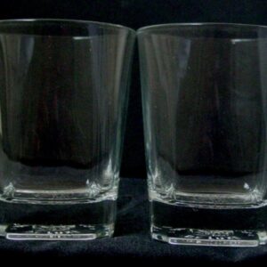 Set of 2 Buchanans De Luxe Scotch Whiskey Lowball Rocks Tumbler Glasses