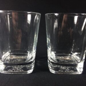 Set of 2 Buchanans De Luxe Scotch Whiskey Lowball Rocks Tumbler Glasses