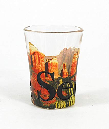 Americaware SGSED01 Sedona Full Color Etched Shot Glass