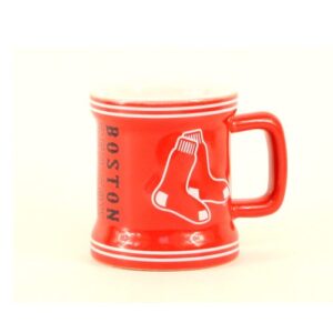 boston red sox mlb licensed sculpted ceramic mini mug style shot glass (2 oz.)