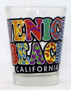 venice beach california spellout shot glass