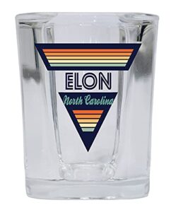 r and r imports elon north carolina 2 ounce square base liquor shot glass retro design