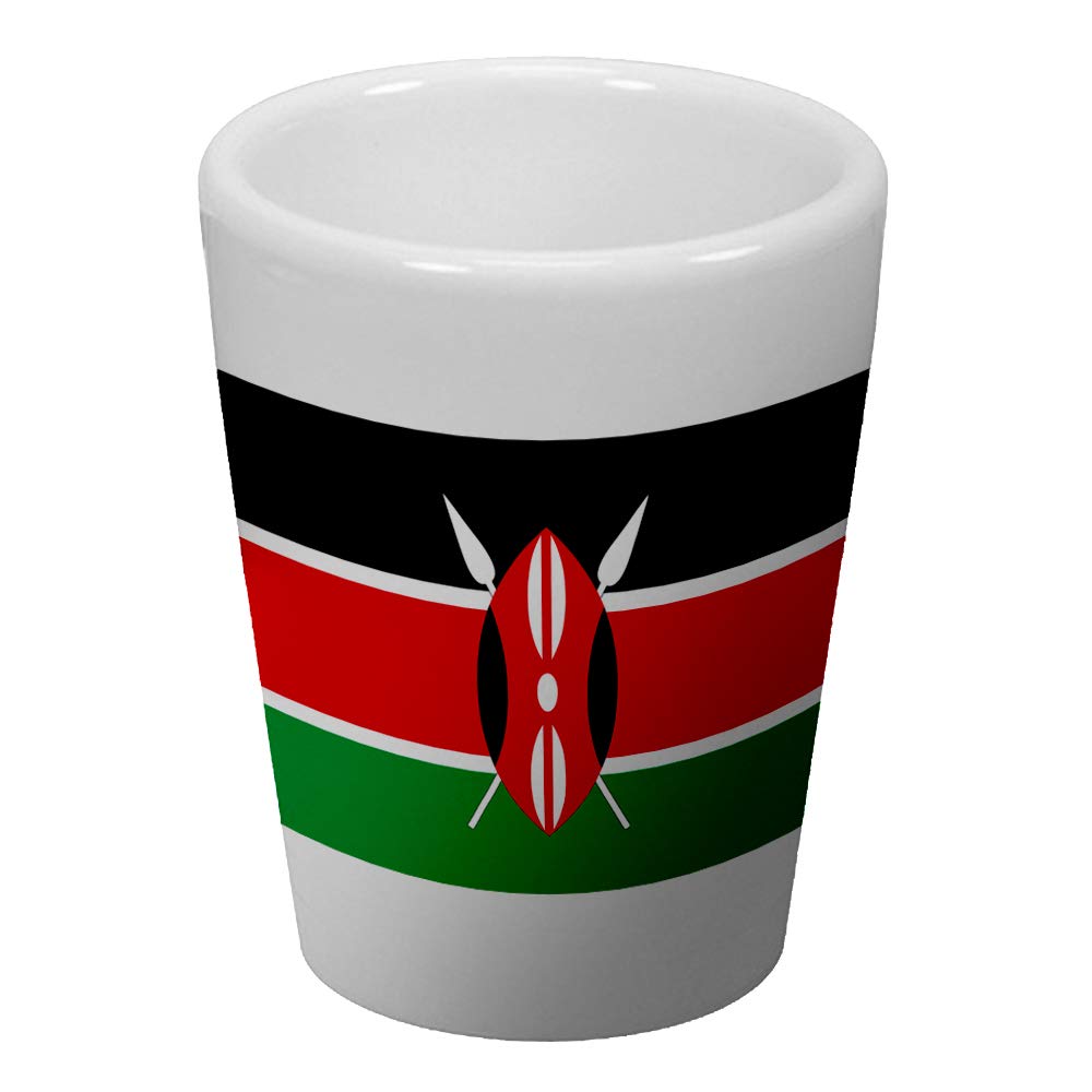 Express It Best Shot Glass - Flag of Kenya (Kenyan)