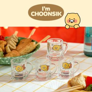 Kakao Soju Shot Glasses Set of 4 in Gift Box - Choonsik Glass