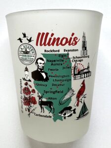 illinois us states series collection shot glass