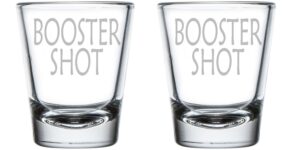 alankathy mugs booster shot glass set (1.5 oz shot glass set)