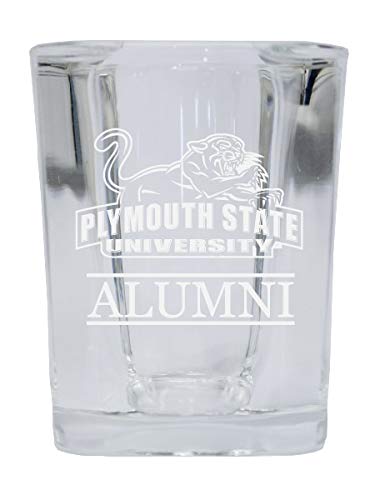 Plymouth State University College Alumni 2 Ounce Square Shot Glass laser etched Officially Licensed Collegiate Product