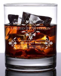 personalized - customized cube rocks whiskey glass limited edition cube whiskey glass