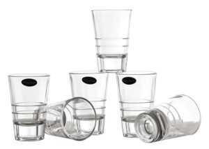 amlong crystal lead-free shot glasses - 2.5 oz, set of 6