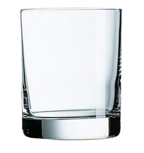 arc cardinal arcoprime straight sided rocks glass,7.5 ounce, set of 12,clear