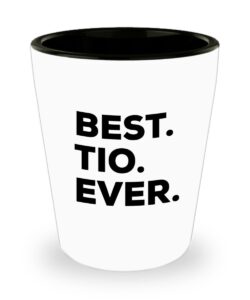 spreadpassion tio shot glass - best tio ever - tio gifts - funny gag gift
