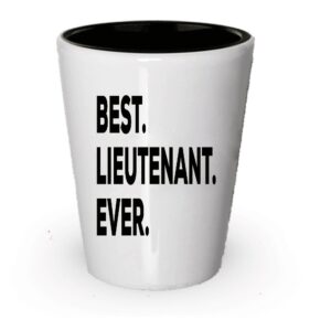 spreadpassion lieutenant shot glass - best lieutenant ever - lieutenant gifts - police fire colonel firefighter - retired going away promotion birthday christmas - funny gag - inexpensive (1)