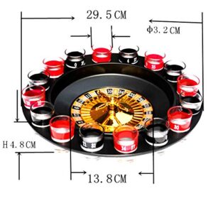 FixtureDisplays® Shot Glass Roulette, Drinking Game Set - (2) Balls & (16) Glasses 16869