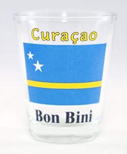 curaçao flag shot glass