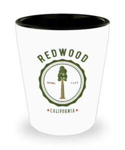 redwood national park shot glass california tree giant redwoods gift